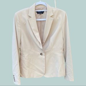 Jones New York Cream Single-Button Blazer